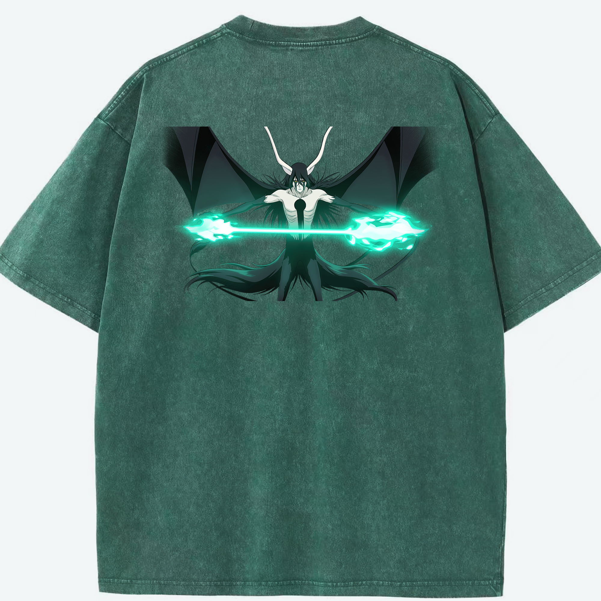 （画像用） ブリーチ ウルキオラ·シファー BLEACH Ulquiorra cifer 綿100% ヴィンテージ風 半袖Tシャツ（背面プリント）